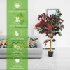 Kunstmatige boom 120cm hoge groene ingemaakte ficus boomatige boom realistische groene planten 3