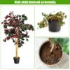 Kunstmatige boom 120cm hoge groene ingemaakte ficus boomatige boom realistische groene planten 5