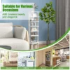 Kunstmatige citroenboom 160cm hoge kunstmatige citroenfruitplant cementpot groene potplant voor thuis woonkamer 3