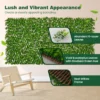 Kunstmatige klimop tuin privacy scherm 180 x 90 cm plant muur hagen met eucalyptus bladeren hek voor tuin hagen balkon (groen) 5
