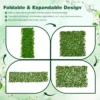 Kunstmatige klimop tuin privacy scherm 180 x 90 cm plant muur hagen met eucalyptus bladeren hek voor tuin hagen balkon (groen) 7