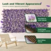 Kunstmatige klimop tuin privacy scherm 180 x 90 cm plant muur hagen met eucalyptus bladeren hek voor tuin hagen balkon (paars) 4