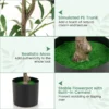 Kunstmatige olijfbomen 130 cm nep potplanten met fruit realistische groene planten moderne plant decoratie voor thuis 1 7