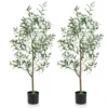 Kunstmatige olijfbomen 130 cm nep potplanten met fruit realistische groene planten moderne plant decoratie voor thuis 2 1