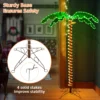 Kunstmatige verlichte palmboom met led verlichting opvouwbare basis led palmboom 118 x 80 x154 cm 4