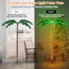 Kunstmatige verlichte palmboom met led verlichting opvouwbare basis led palmboom 118 x 80 x154 cm 5