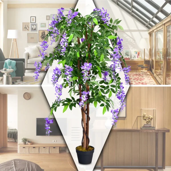 Kunstplant bruikbare kunstpalm kunstboom 150 cm paar 5