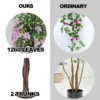 Kunstplant bruikbare kunstpalm kunstboom 180 cm roze 5