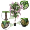 Kunstplant bruikbare kunstpalm kunstboom 180 cm roze 7