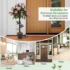 Kunstplant in cement gevulde pot 93cm met 21 rozen nep rozenstruik met echt houten stam moderne decoratie voor woonkamer kantoor 6
