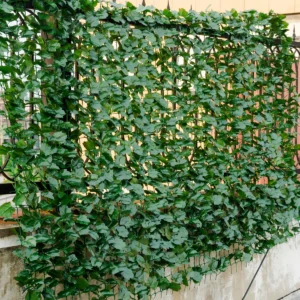 Kunstplant muurhaag klimop bladeren privacy hedge plant binnen en buiten tuinhek 150 x 300cm 1