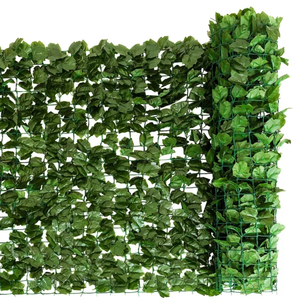 Kunstplant muurhaag klimop bladeren privacy hedge plant binnen en buiten tuinhek 150 x 300cm 7