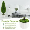 Kunstplanten ceder 90 cm kunstboom met pot kamerplantendecoratie decoratieve plant kunstplanten potplanten buxusboom groen 4