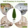 Kunstplanten ceder 90 cm kunstboom met pot kamerplantendecoratie decoratieve plant kunstplanten potplanten buxusboom groen 6