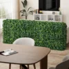 Kunstplantenwand privacyhek van kunst buxus realistische pe bladeren aluminium buizen voor woonkamer tuin terras 92 x 38 x 86 cm 7