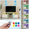 Led tv kast televisietafel tv rek voor televisie tot 65 inch televisiekast met verstelbare planken tv standaard modern wit 7