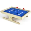 Magnetisch minivoetbal tafel voor 2 spelers met 2 ballen en 2 sets magnetische handgrepen 2 markeerstiften en 3 koekjesmagneten 1