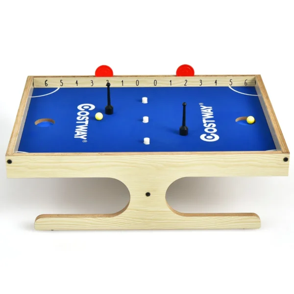 Magnetisch minivoetbal tafel voor 2 spelers met 2 ballen en 2 sets magnetische handgrepen 2 markeerstiften en 3 koekjesmagneten 2