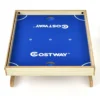 Magnetisch minivoetbal tafel voor 2 spelers met 2 ballen en 2 sets magnetische handgrepen 2 markeerstiften en 3 koekjesmagneten 3
