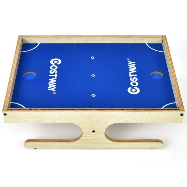 Magnetisch minivoetbal tafel voor 2 spelers met 2 ballen en 2 sets magnetische handgrepen 2 markeerstiften en 3 koekjesmagneten 4