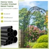 Metalen tuinboog voor klimplanten tuintraliewerk in 2 halve bogen voor buiten decoratieve boog voor bruiloften feesten en ceremonies 4