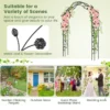 Metalen tuinboog voor klimplanten tuintraliewerk in 2 halve bogen voor buiten decoratieve boog voor bruiloften feesten en ceremonies 7