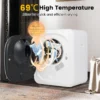 Mini wasdroger 5 programma's afvoerdroger met oververhittingsbeveiliging en meervoudige filtratie droger voor campers en thuis 3