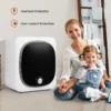 Mini wasdroger 5 programma's afvoerdroger met oververhittingsbeveiliging en meervoudige filtratie droger voor campers en thuis 4