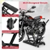 Motorhefbrug motorfietslift tot 680 kg 3 traps in hoogte verstelbaar hydraulische motorhefbrug voor motorfietsen atv's en quads zwart 7