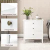 Nachtkastje met 3 lades houten bijzettafel met opbergruimte moderne opbergtafel voor slaapkamer wit 4