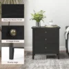 Nachtkastje met 3 lades houten bijzettafel met opbergruimte moderne opbergtafel voor slaapkamer zwart 4