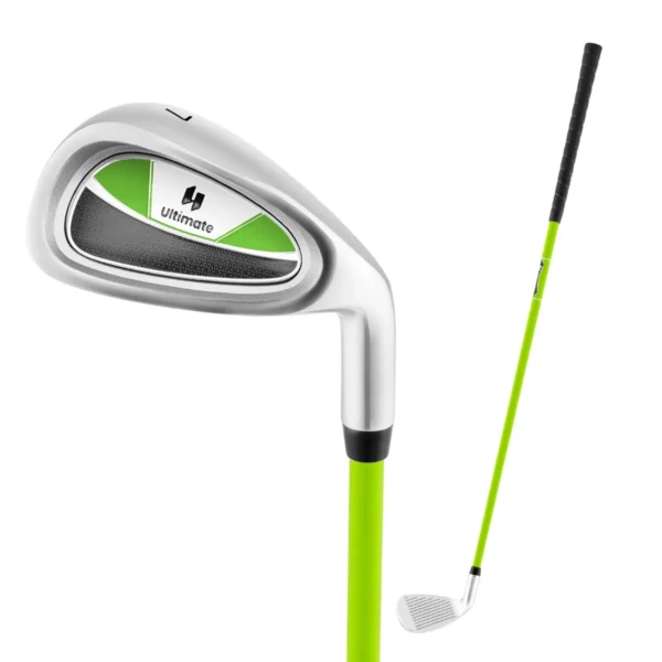 Nr. 7 junior ijzer voor kinderen individuele gouden club met glasvezel shaft en clubhoes junior oefengolfclub rechterhand 76 cm 1