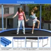Ø 244 cm trampoline buiten trampoline voor kinderen & volwassenen zwart + blauw 5