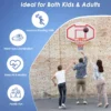 Ø45 cm basketbalkorf voor binnen mini basketbalmand met achterwand en net basketbalring weerbestendig professionele maat 5
