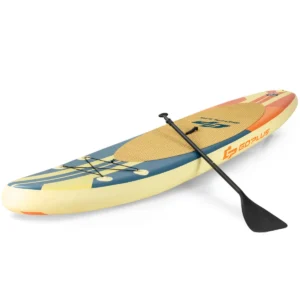 Opblaasbare paddle board boot stand up surfplank 335 x 76 x 15 cm streeppatroon kleurrijk 1