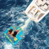Opblaasbare sleepboei voor 3 personen opblaasboten met nylon hoes en 2 sleeppunten voor watersporten 300kg belasting 5