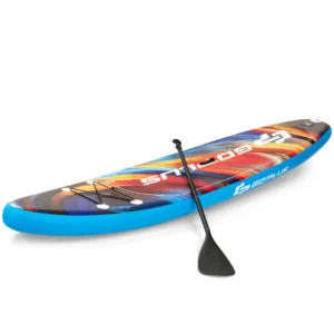 Opblaasbare stand up surfplank verbreed bord 320 x 76 x 15 cm sterrenhemel patroon kleurrijk 1