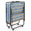 Opklapbaar bed opklapbed met luxe traagschuim matras robuust metalen frame draagbaar bed op wielen gemaakt in italië 2
