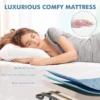 Opklapbaar bed opklapbed met luxe traagschuim matras robuust metalen frame draagbaar bed op wielen gemaakt in italië 5