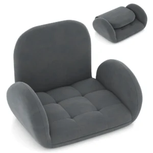 Opklapbare speelstoel voor volwassenen relaxfauteuil met verstelbare rugleuning en armleuningen bank voor spelletjes lezen meditatie 1