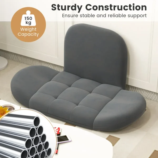 Opklapbare speelstoel voor volwassenen relaxfauteuil met verstelbare rugleuning en armleuningen bank voor spelletjes lezen meditatie 4