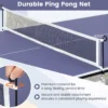 Opklapbare tafeltennistafel met net tafeltennis met 2 batjes 3 balletjes verstelbare poten voor binnen en buiten 180 x 90 x 76 cm (blauw) 7
