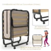 Opklapbed met luxe matras inklapbaar eenpersoonsbed stabiel metalen bed tot 120 kg belastbaar 200 x 90 x 41 cm gemaakt in italië 5
