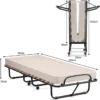 Opvouwbaar bed opklapbaar extra gastenbed met 10 cm traagschuim matras super stevig metalen frame gemaakt in italië 2
