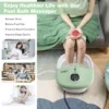 Opvouwbaar voetenbad met warmte voetbad met afstandsbediening massager 33,5 x 41 x 20,5 cm groen 5