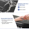 Opvouwbare manicuretafel met elektrische stofafzuiging schoonheidsspecialistendesk met led verlichting polskussen voor de klant zwart 7