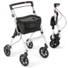 Opvouwbare rollator met 4 wielen & remmen lichtgewicht medische rollator in hoogte verstelbaar met handgreep dienblad opbergmand 1