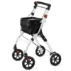 Opvouwbare rollator met 4 wielen & remmen lichtgewicht medische rollator in hoogte verstelbaar met handgreep dienblad opbergmand 2