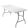 Opvouwbare tafel draagbare plastic binnen zowel buiten picknick feest dineren kampeertafel 153 x 74 x 74cm 2