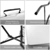 Opvouwbare tafel draagbare plastic binnen zowel buiten picknick feest dineren kampeertafel 153 x 74 x 74cm 6